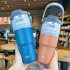 Tyeso Stainless Steel Coffee Cup Thermos - Sip in Style, Anytime, Anywhere!